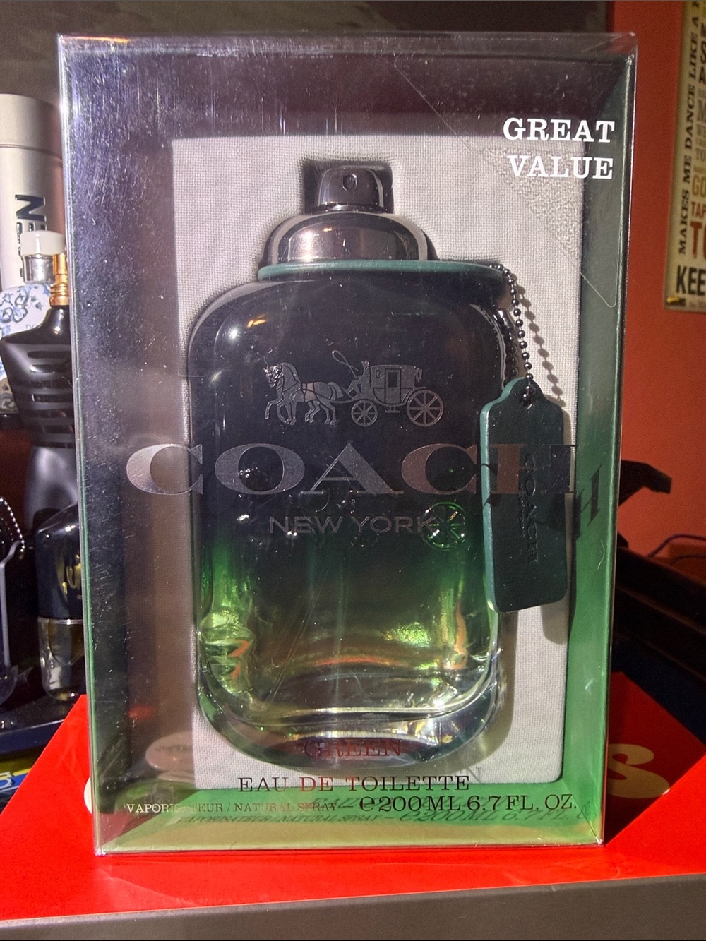 Coach New York Green - EDT men’s 200ml 6.7oz Jumbo Size new sealed